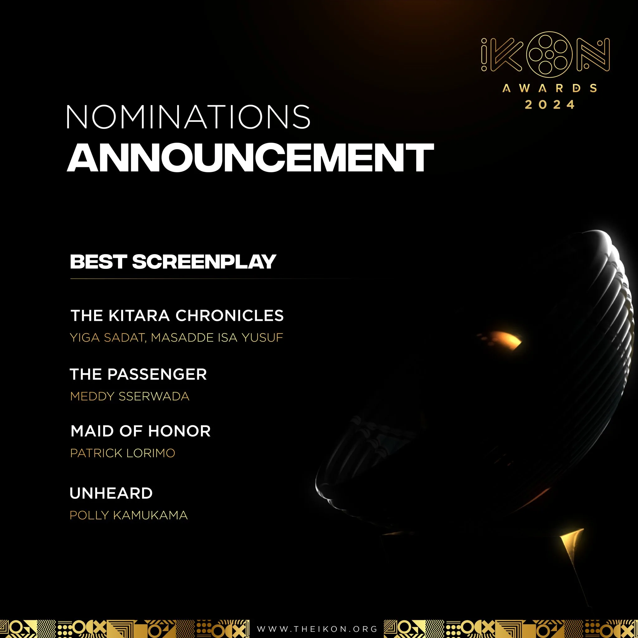 Best Screenplay - iKon Awards - Afrocritik