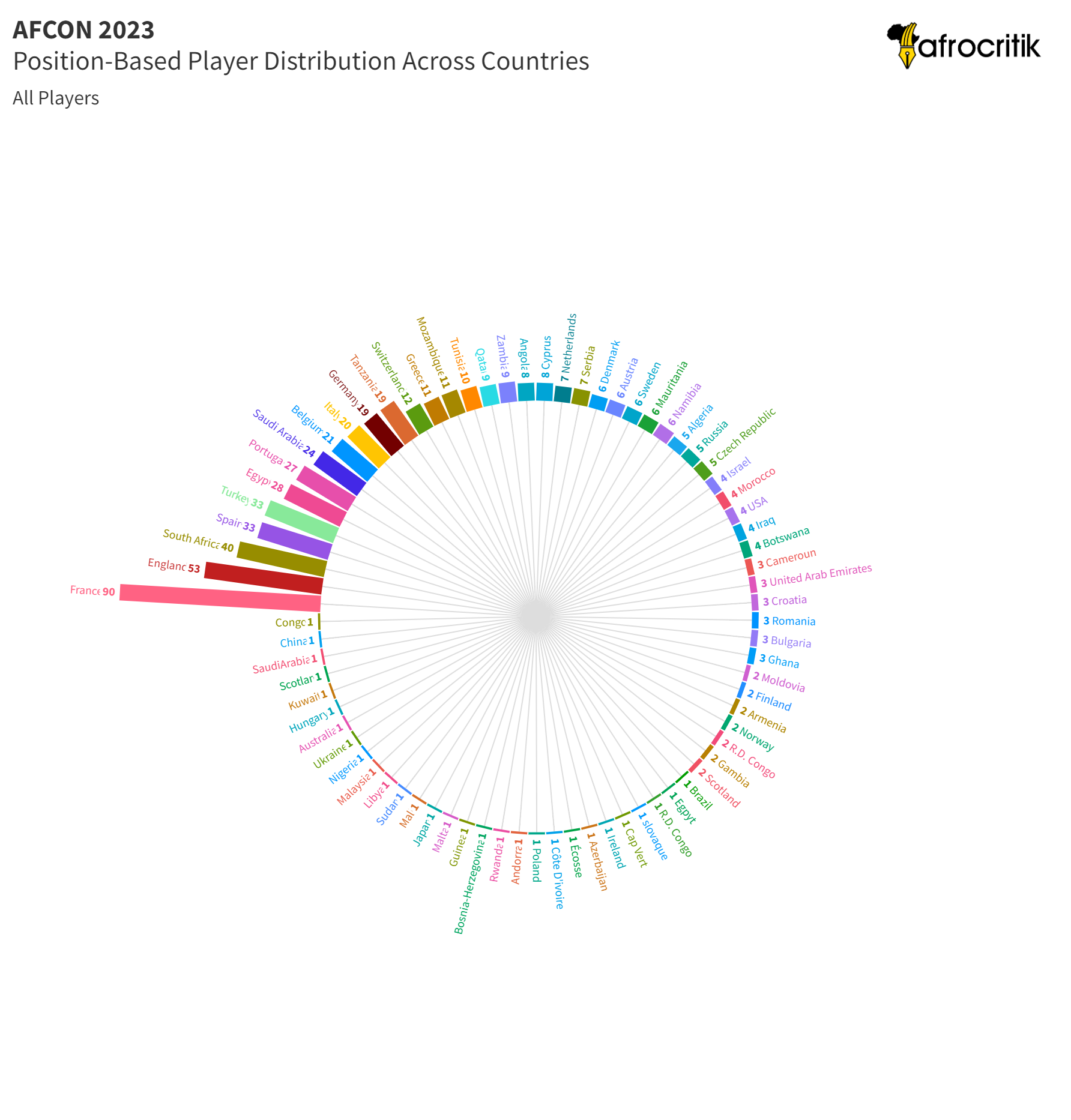 AFCON 2023: Position-based Player Distribution- Afrocritik