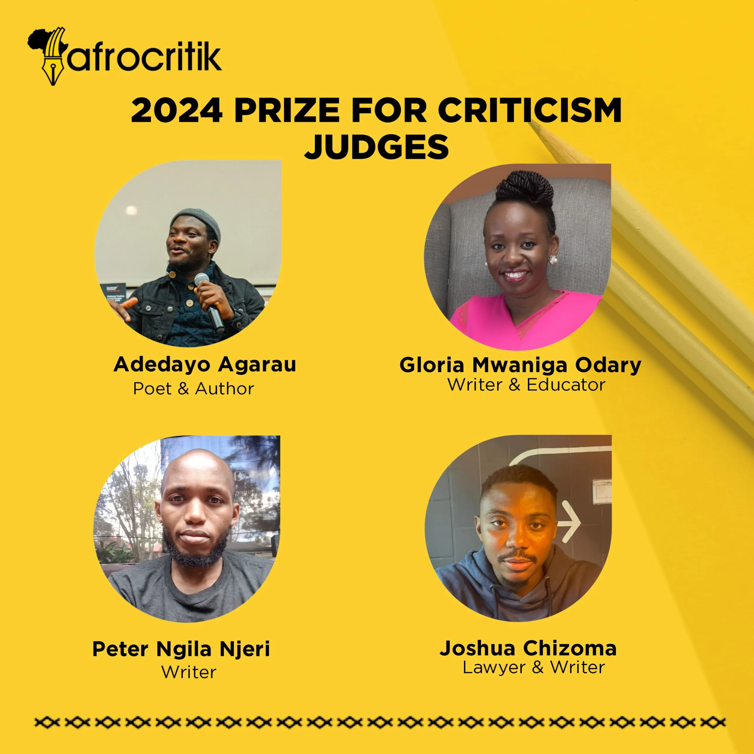 Announcing the Judges - Afrocritik Prize for Criticism