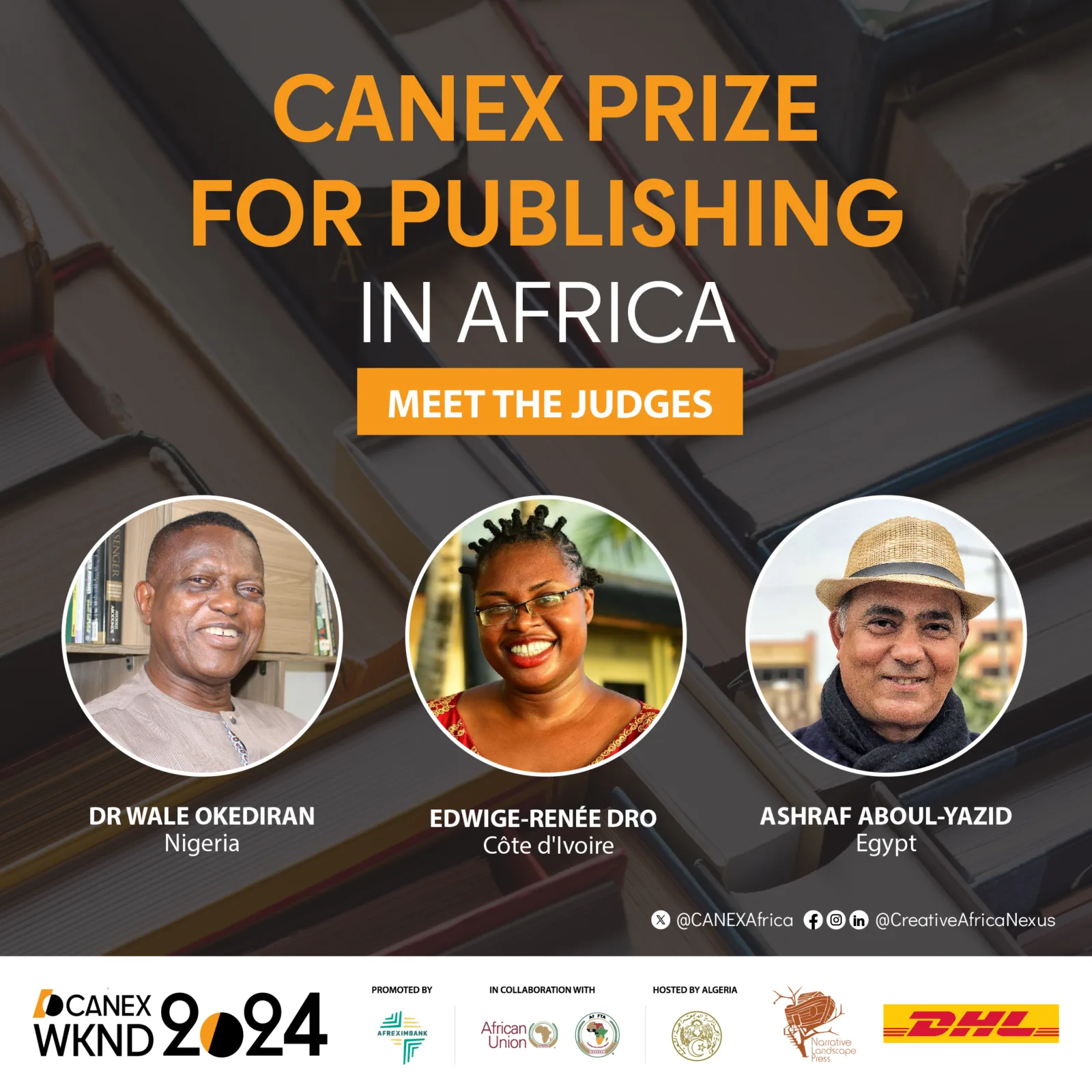 Canex Book Factory Unveil Judges for the Canex Publishing Prize| Afrocritik
