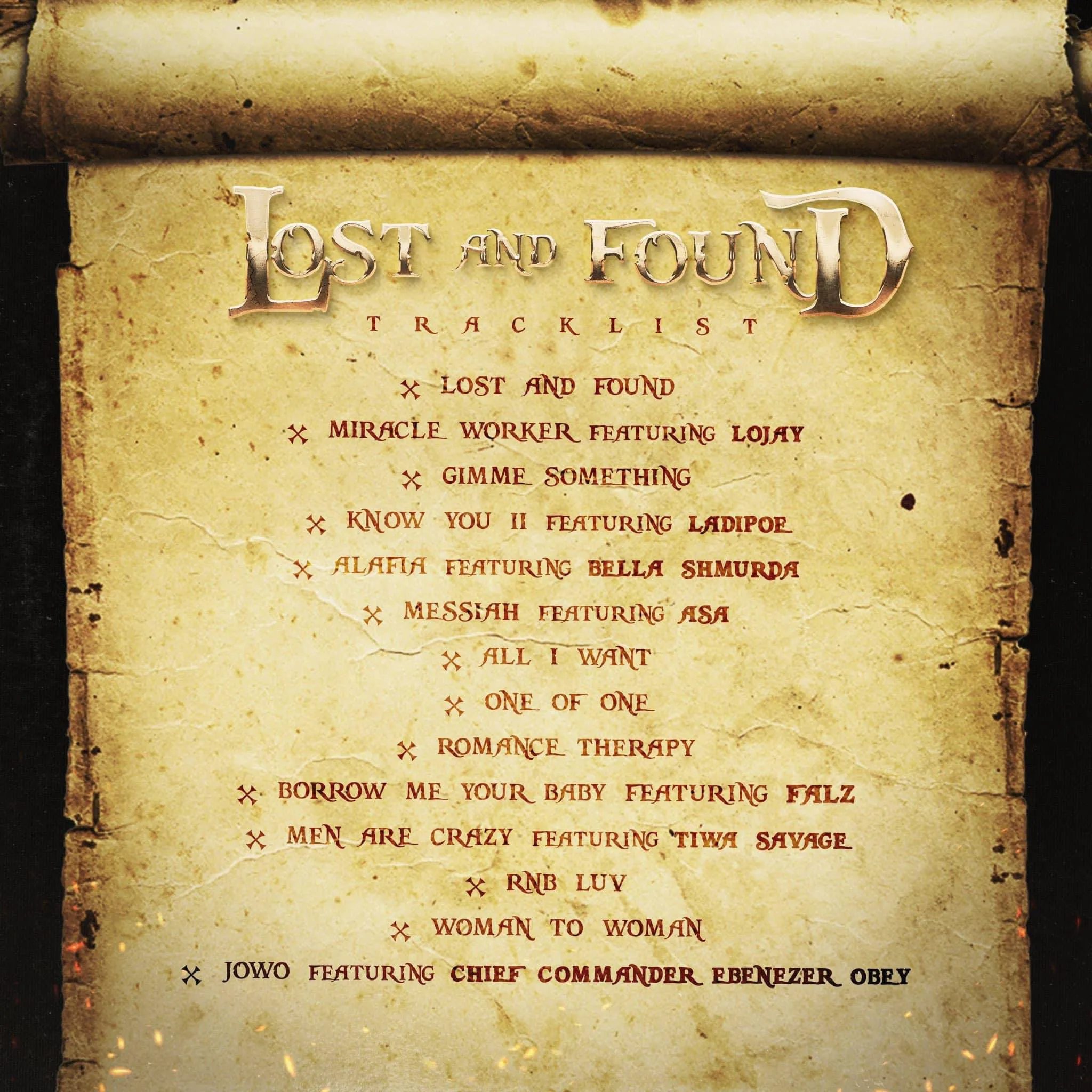 Lost and Found tracklist