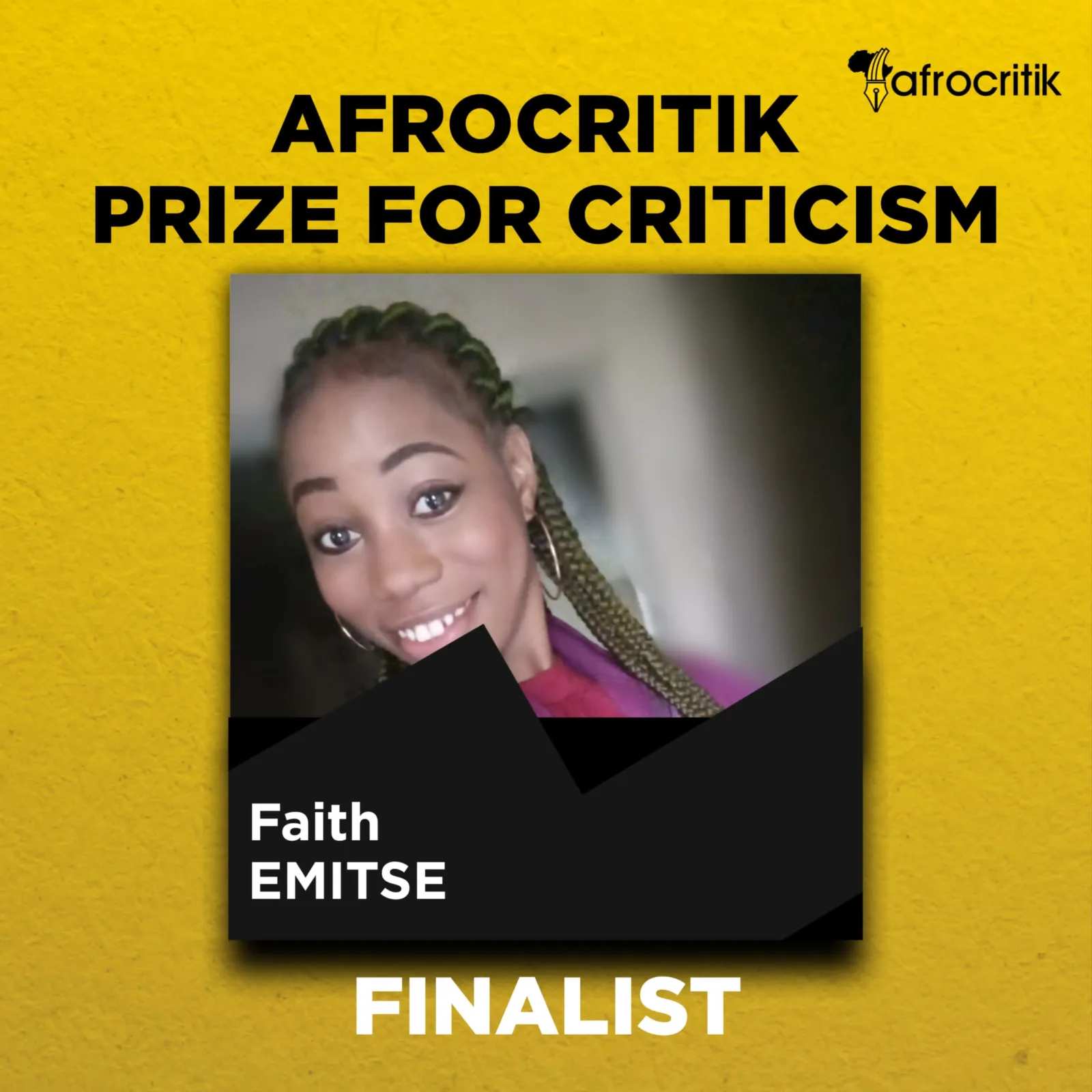 Three Reviews| Faith Emitse| Afrocritik Prize for Criticism