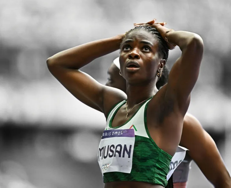 Tobi Amusan representing Nigeria at the 2024 Paris Olympics