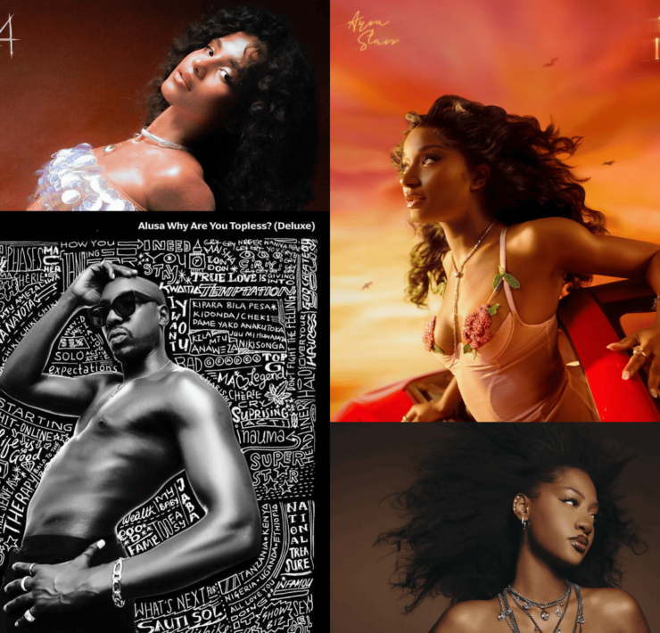 A cross-section of albums utilising an album rollout