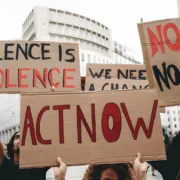 Protest against gender-based violence