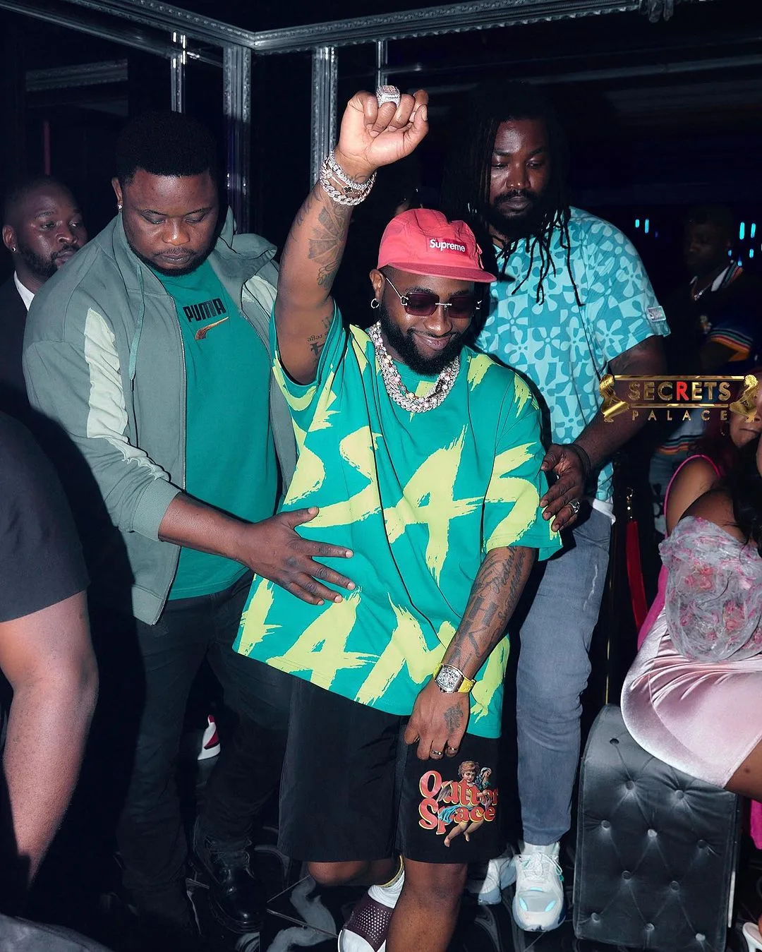 Davido at Secrets Palace