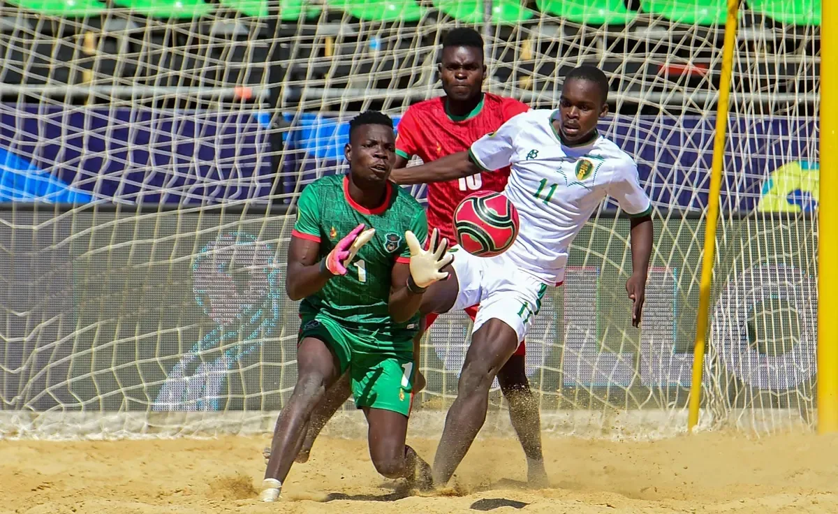 Mauritania vs Malawi at the 2024 Beach Soccer Africa Cup of Nations