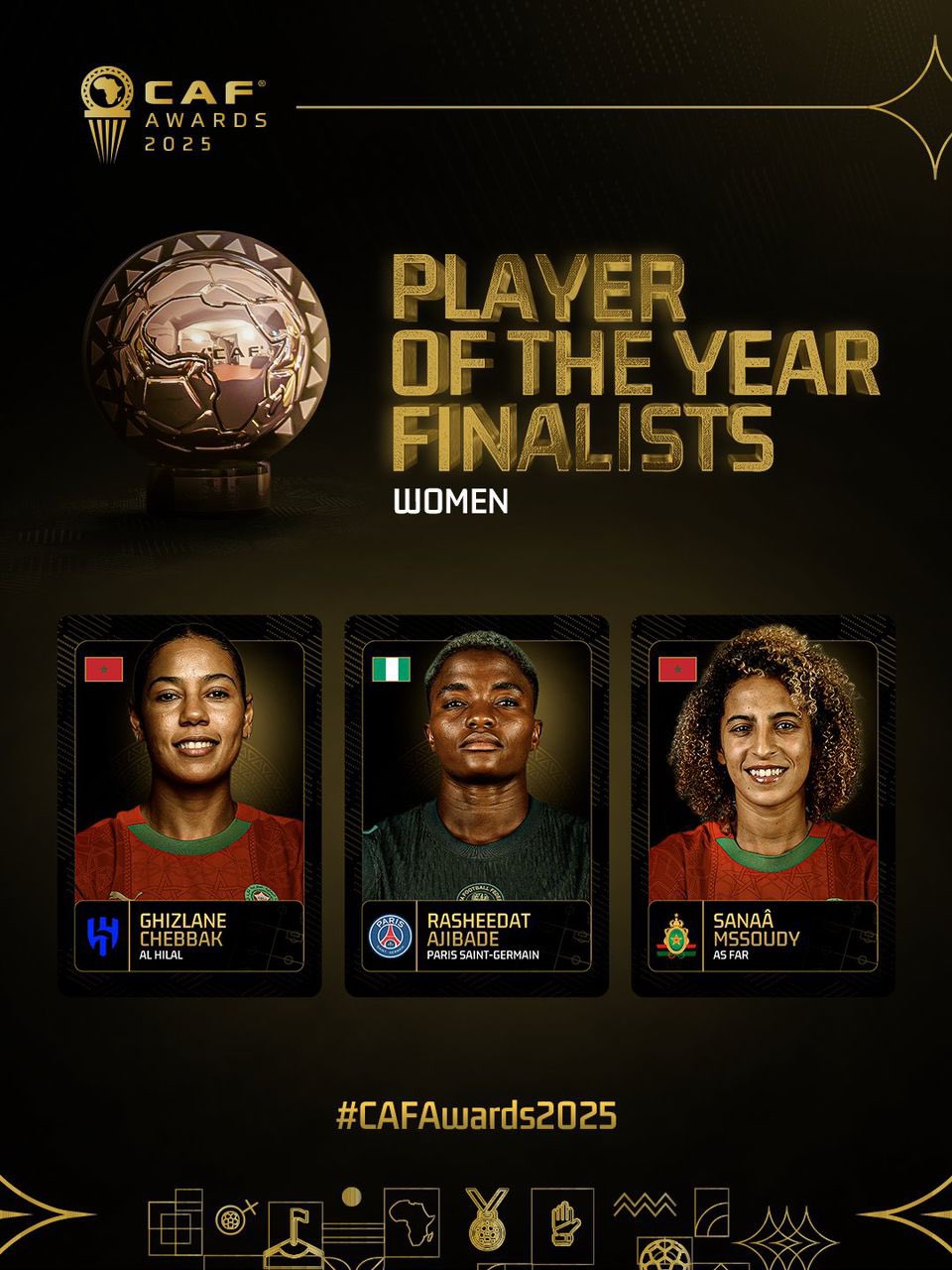 CAF Women’s Player of the Year finalists