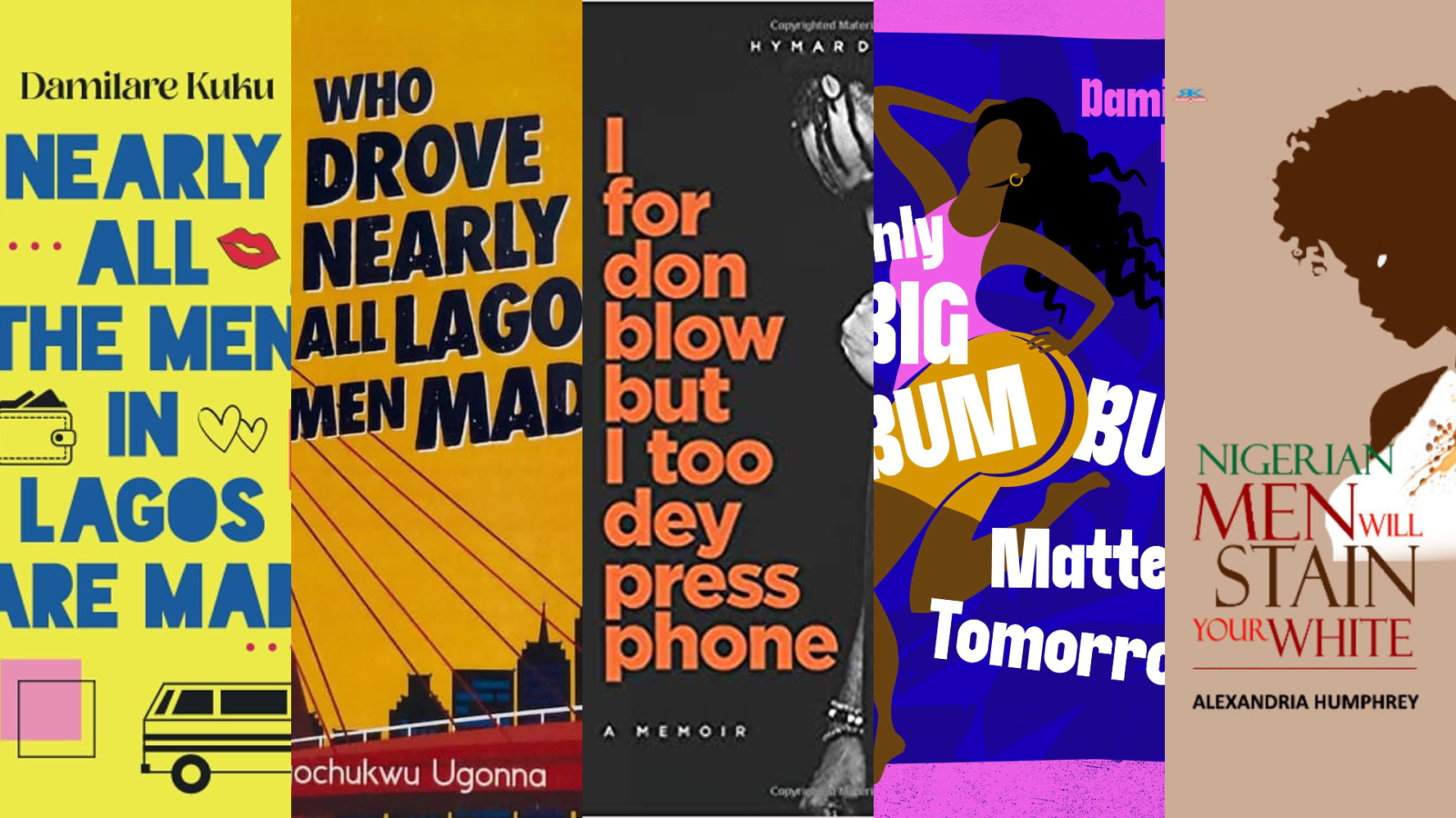 A selection of book titles by Nigerian authors
