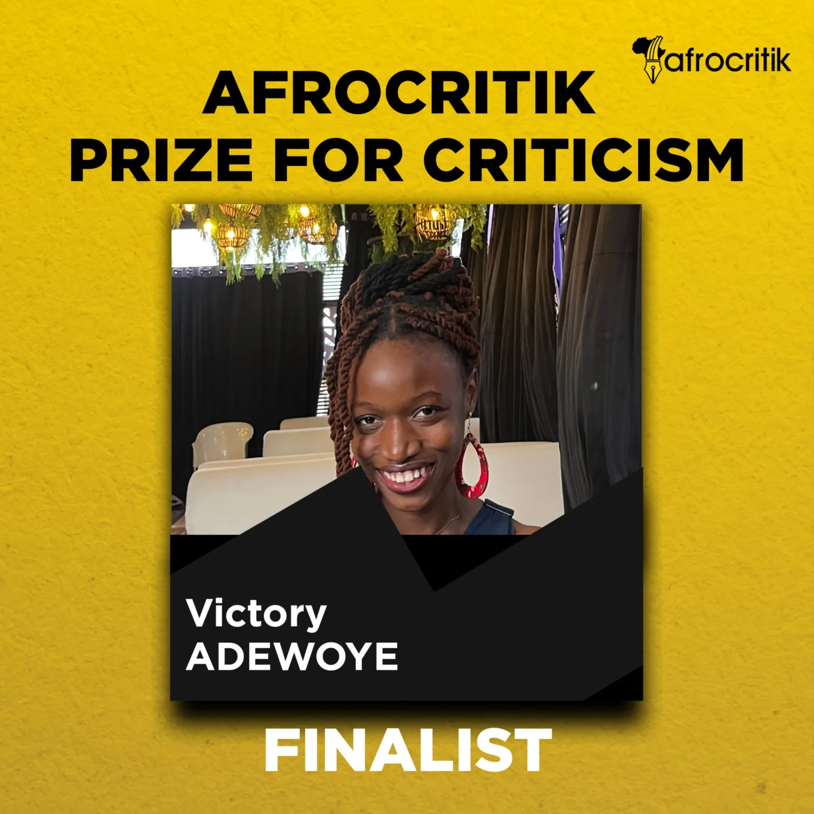 Three Reviews| Victory Adewoye| Afrocritik Prize for Criticism
