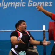 An Egyptian Paralympic weightlifter