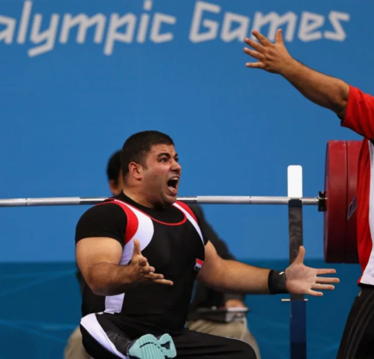 An Egyptian Paralympic weightlifter