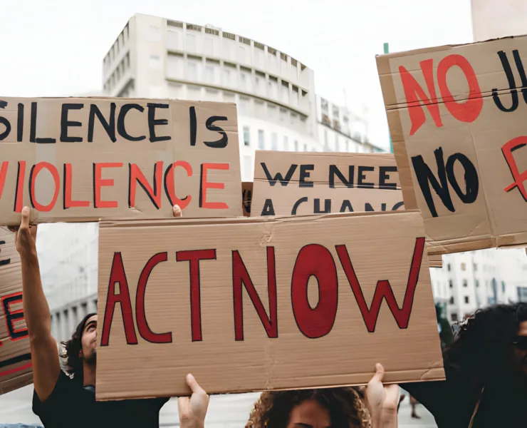 Protest against gender-based violence