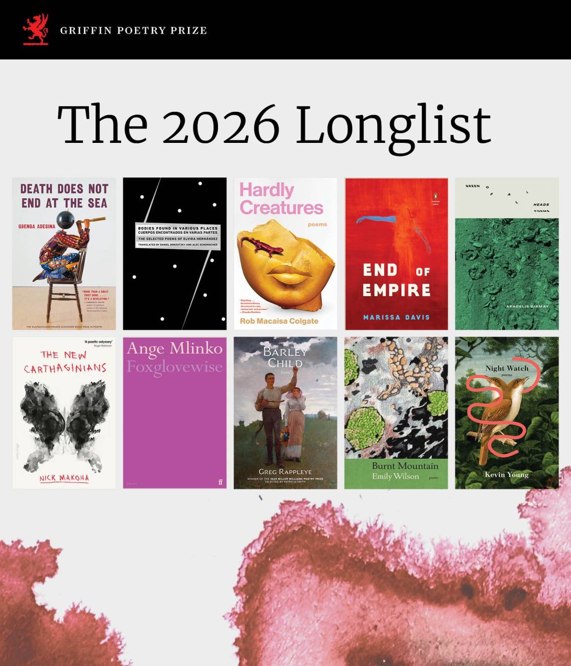 2026 Griffin Poetry Prize