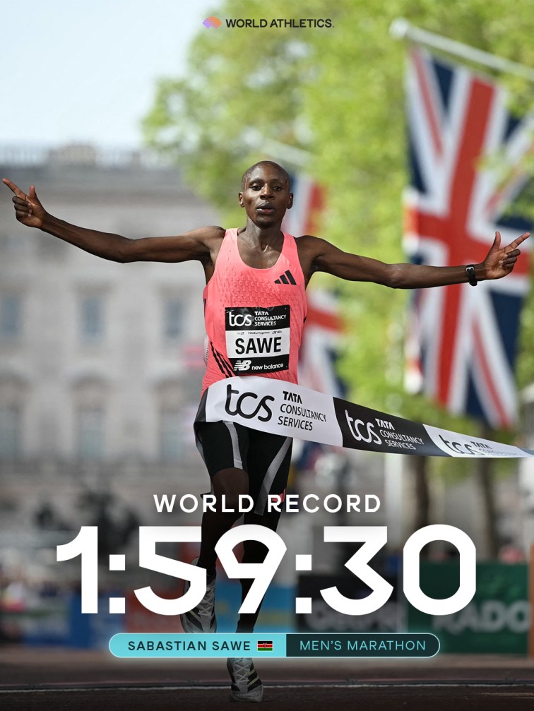 Kenya’s Sabastian Sawe Makes History with Sub-Two-Hour Marathon in London